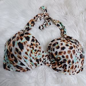 Victoria's Secret animal print bikini top 34D